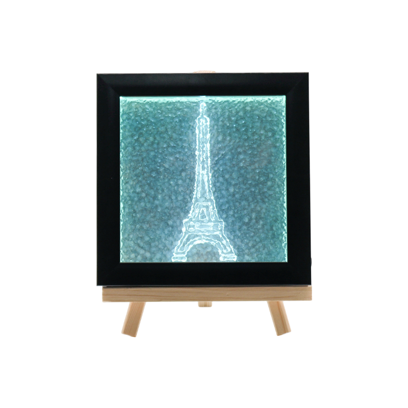 Azure Eiffel Tower Textured Crystal Chandelier - Phantom Tower