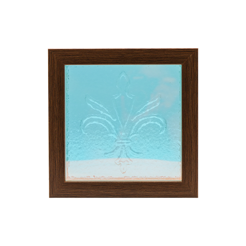 Square pink and purple petal texture crystal lamp-Flower of Eden