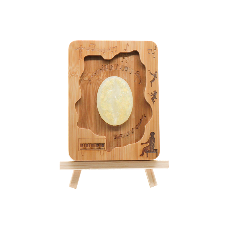 Irregular relief frame music wood art light-bean sound time