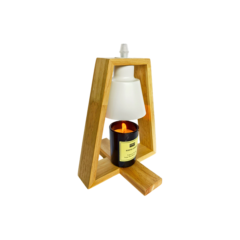 Minimalist Wooden Candle Warmer Lamp - Warm Isle